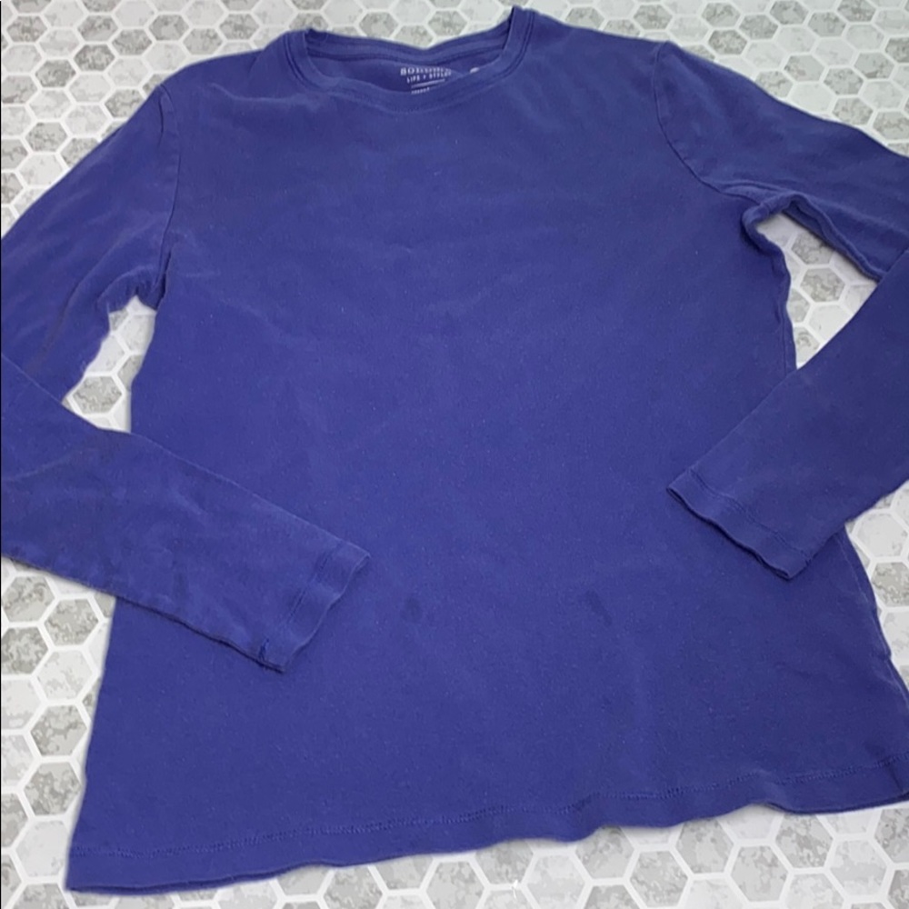 Sonoma Small Everyday Tee Purple Long Sleeve